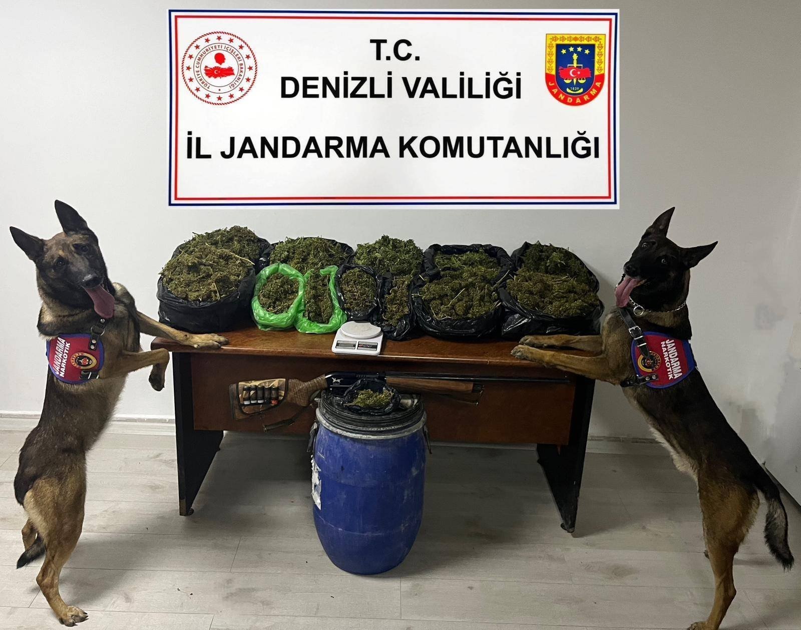 Denizli’de 22 kilo esrar ele geçirildi
