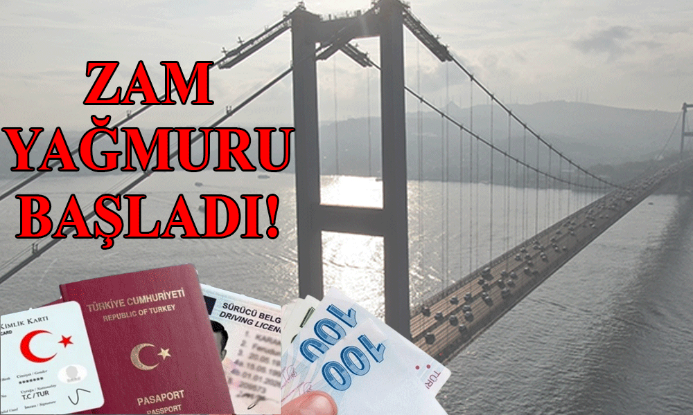 Zam yağmuru başladı!