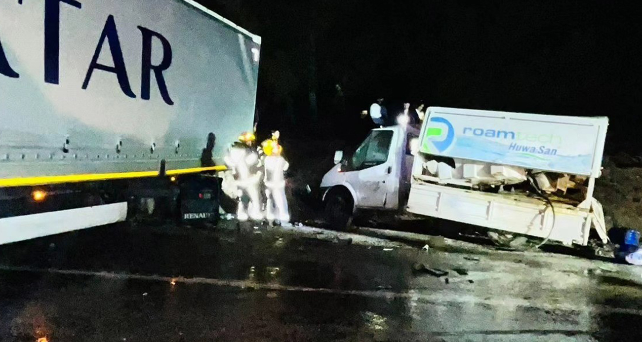 Tır ile transit çarpıştı: 1 ölü, 3 yaralı