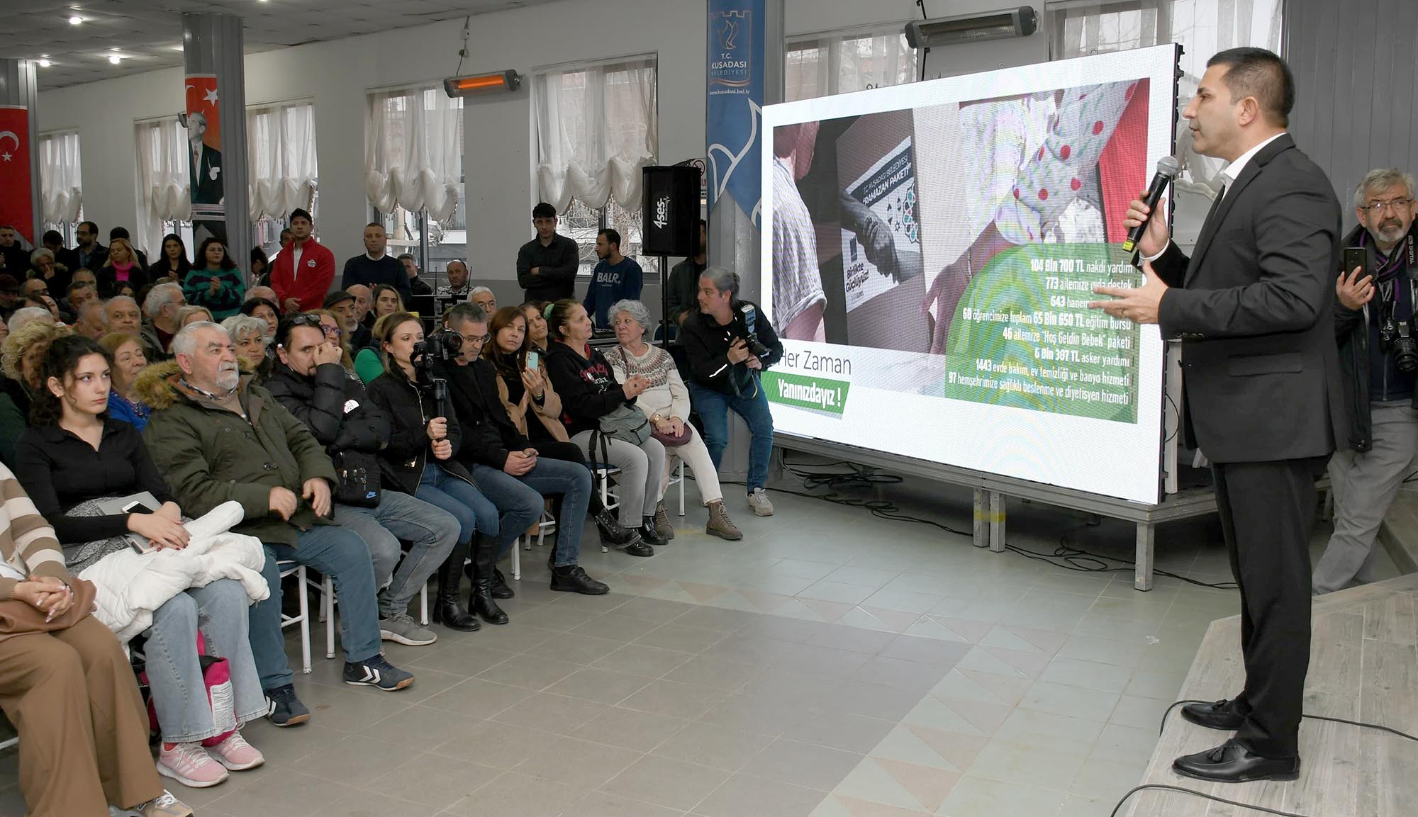 Başkan Ömer Günel Güzelçamlı’da hemşehrileri ile buluştu