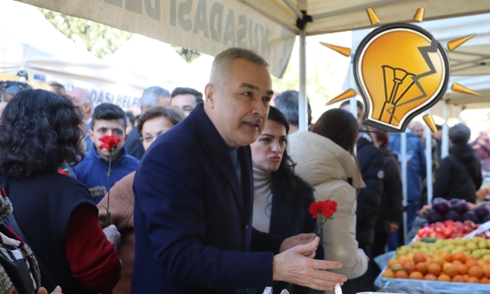 AKP Aydın BŞB Adayı Mustafa Savaş'ın ziyareti esnafı mutlu etmedi