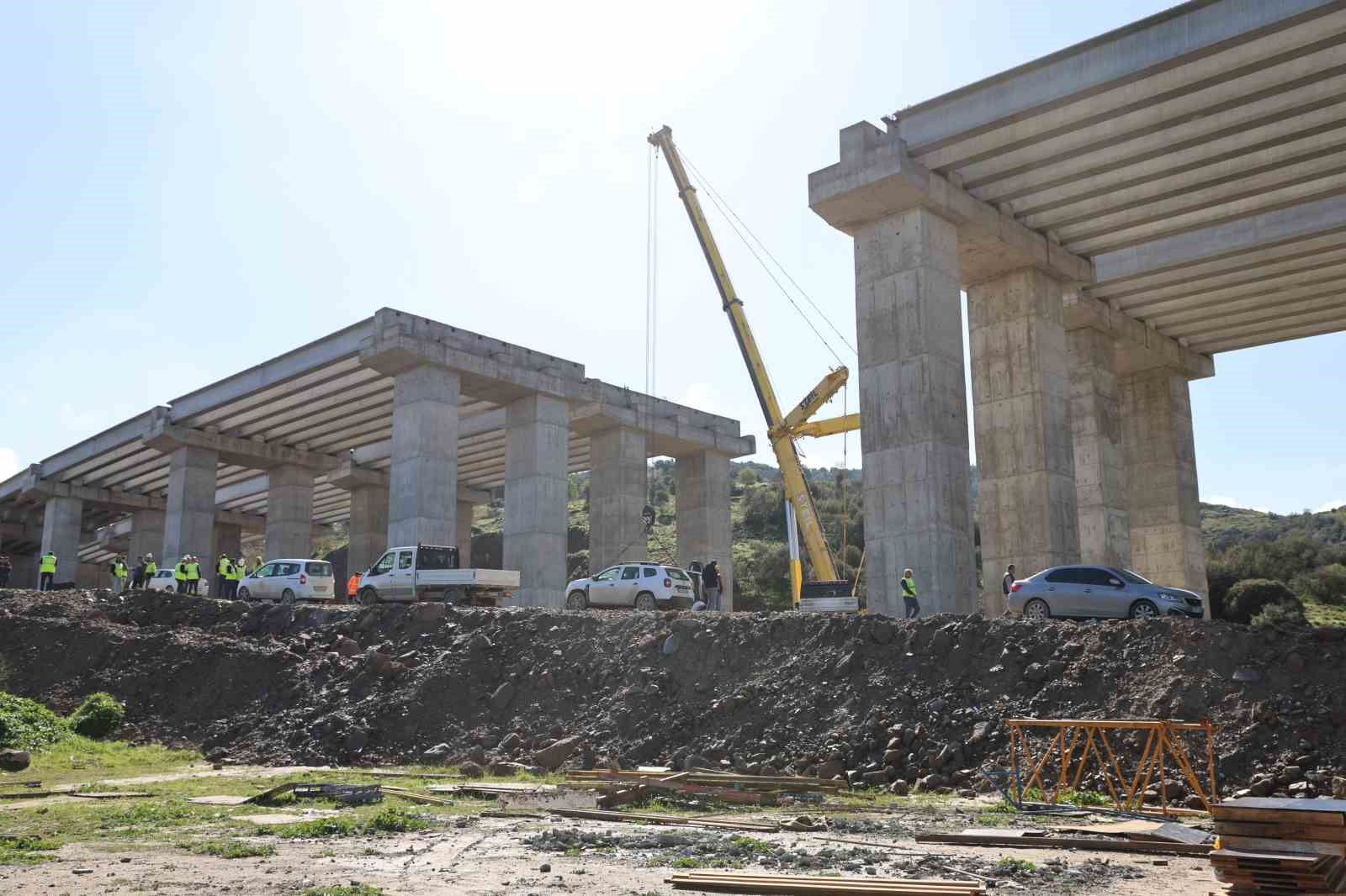 Otoban Yolu inşaatında iş kazası yaşandı