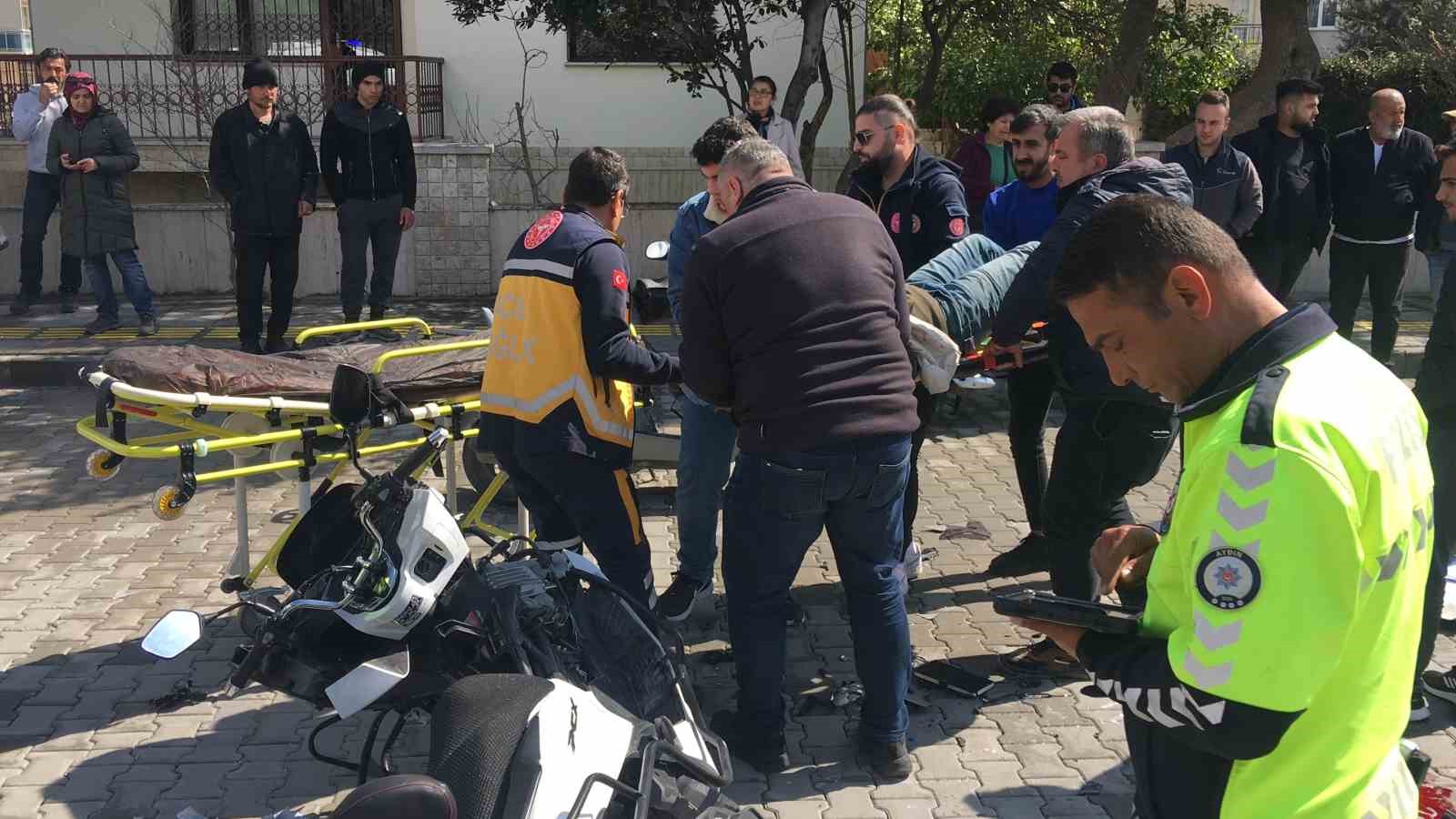 Motosikletler çarpıştı: 2 yaralı
