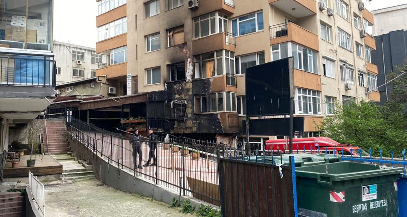 Yanan gece kulübü günün aydınlanmasıyla görüntülendi