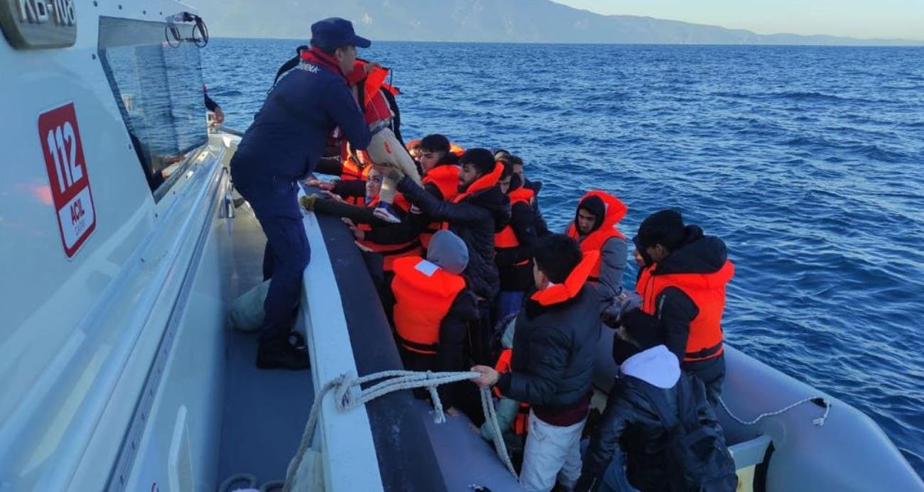 Aydın açıklarında düzensiz göçmen kurtarıldı