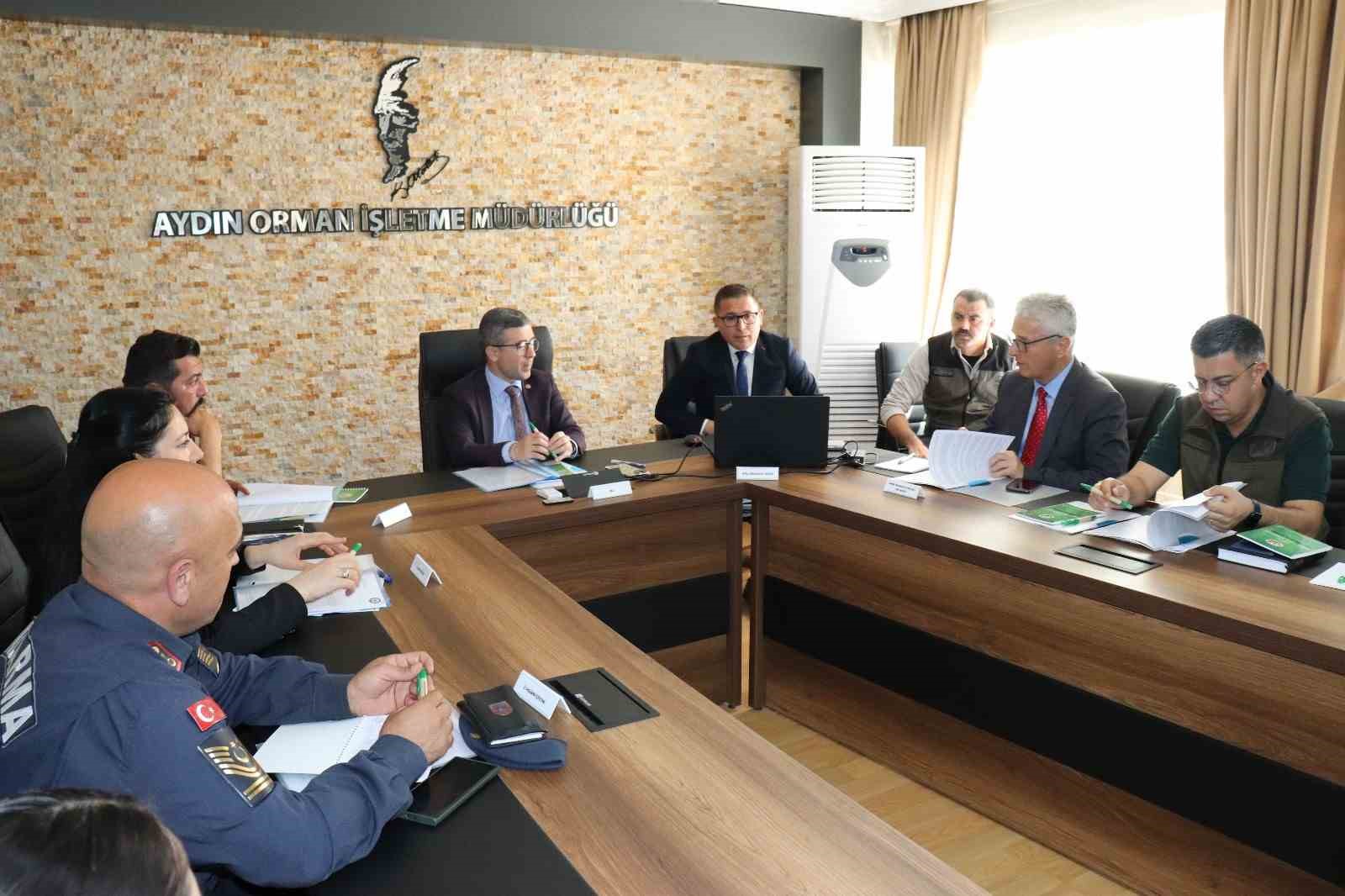 Orman yangınları için Aydın'da alınacak önlemler konuşuldu