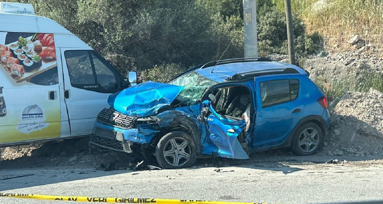 Muğla'da feci kaza:1 ölü, 1 yaralı