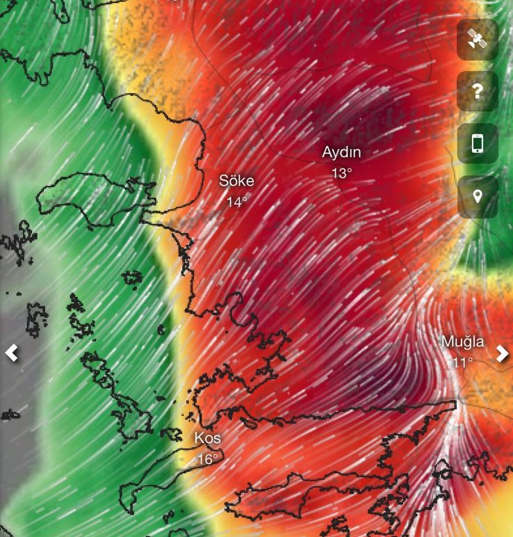 Aydın ve ilçeleri için meteorolojik uyarı!