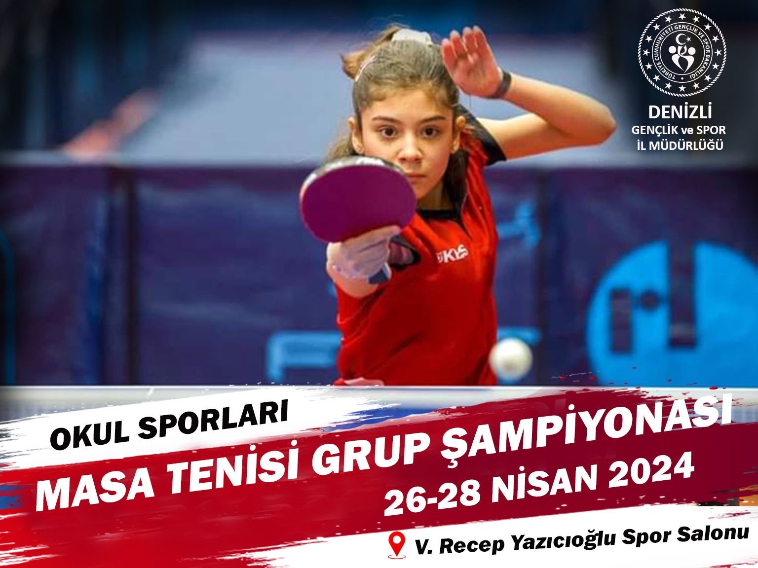 Denizli masa tenisi grup maçlarına ev sahipliği yapıyor