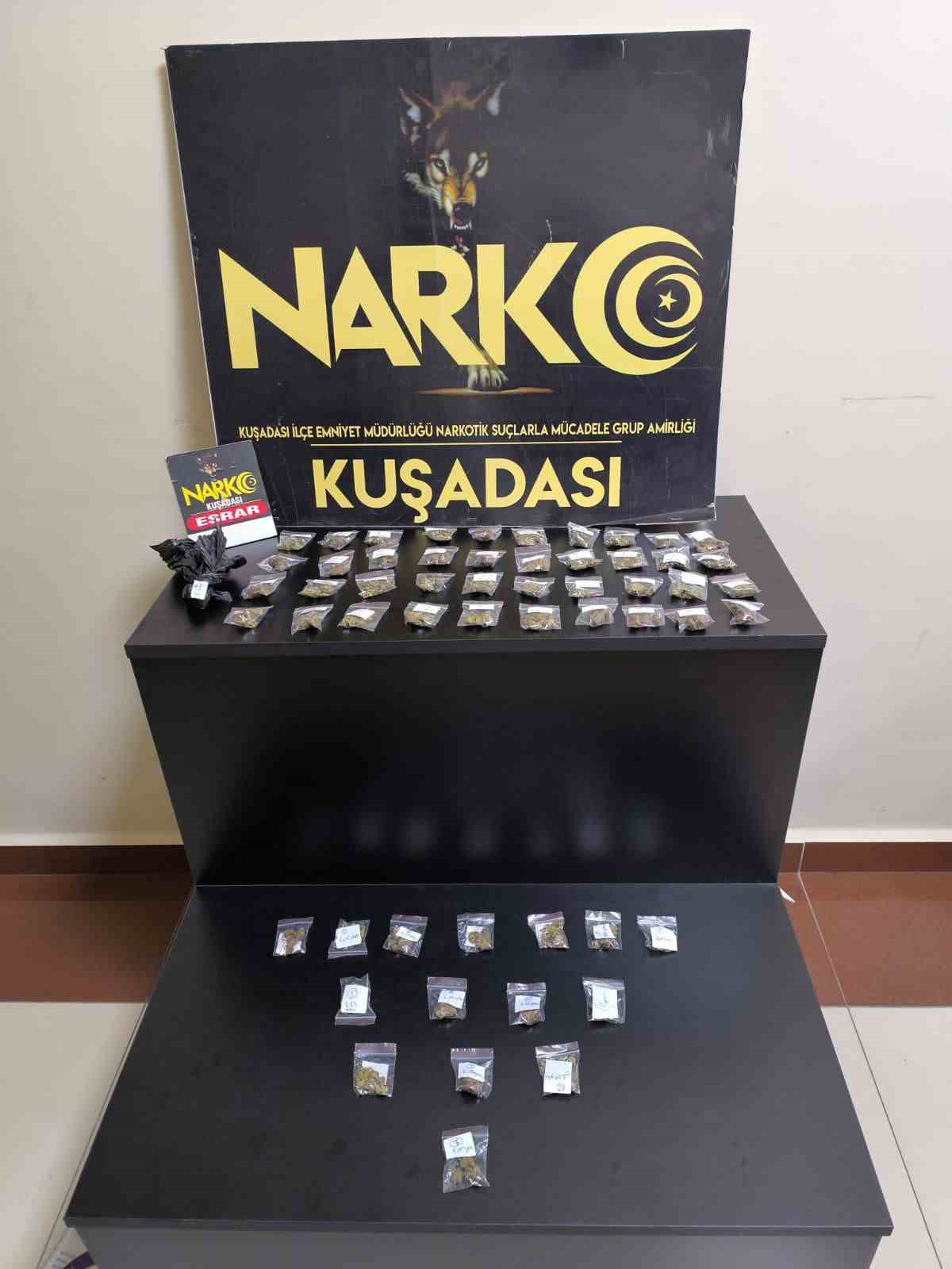 Kuşadası'nda narkotik operasyonu