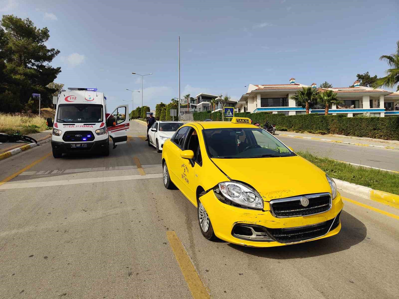 Motosiklet sürücüsü ölümden döndü