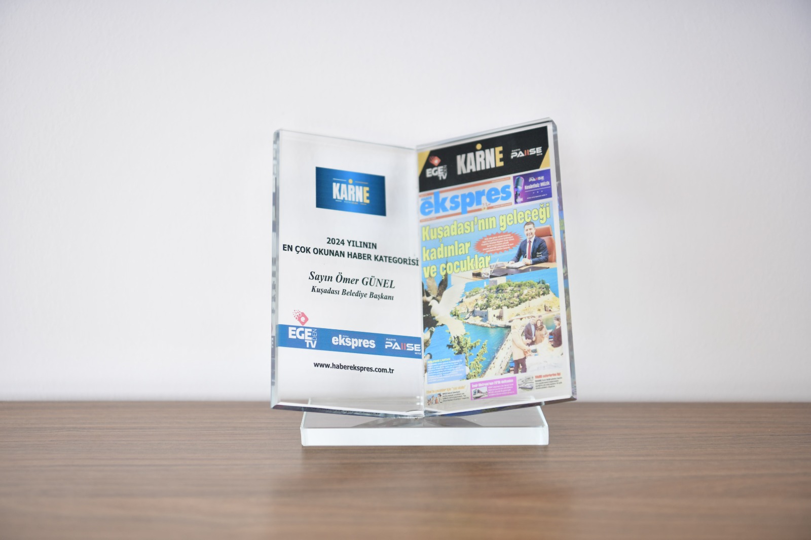 Başkan Ömer Günel'in projelerine ödül!