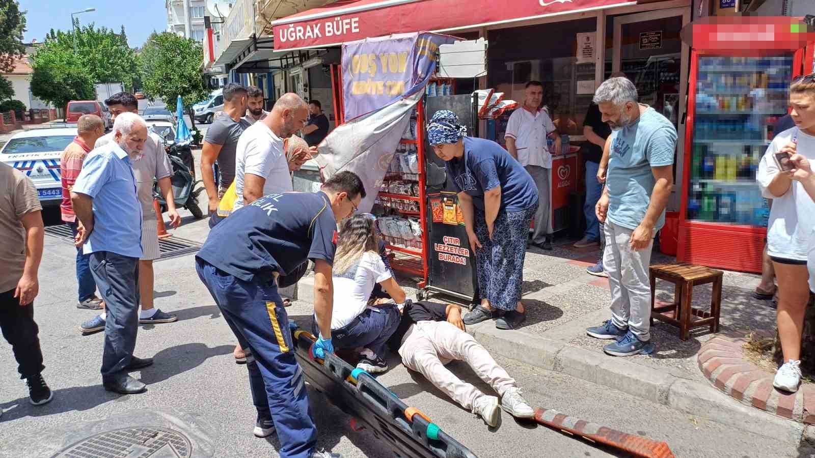 Aydın’daki kazada motosiklet sürücüsü yaralandı