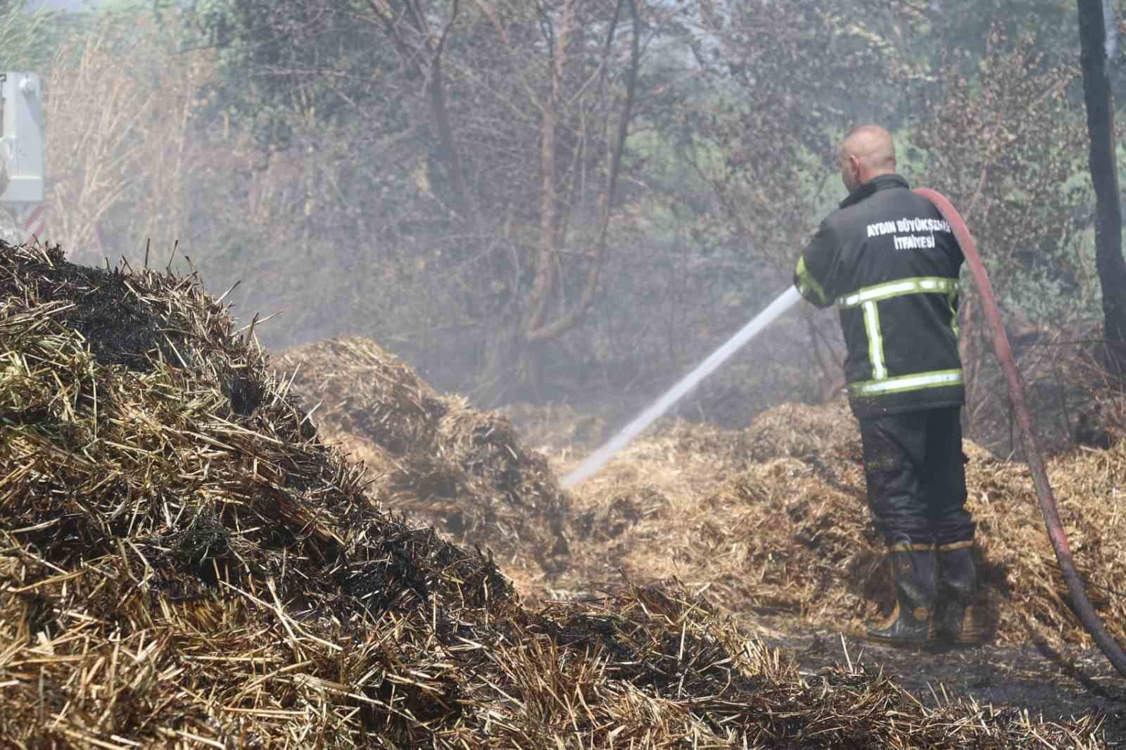 Koçarlı’da saman deposu yangını korkuttu