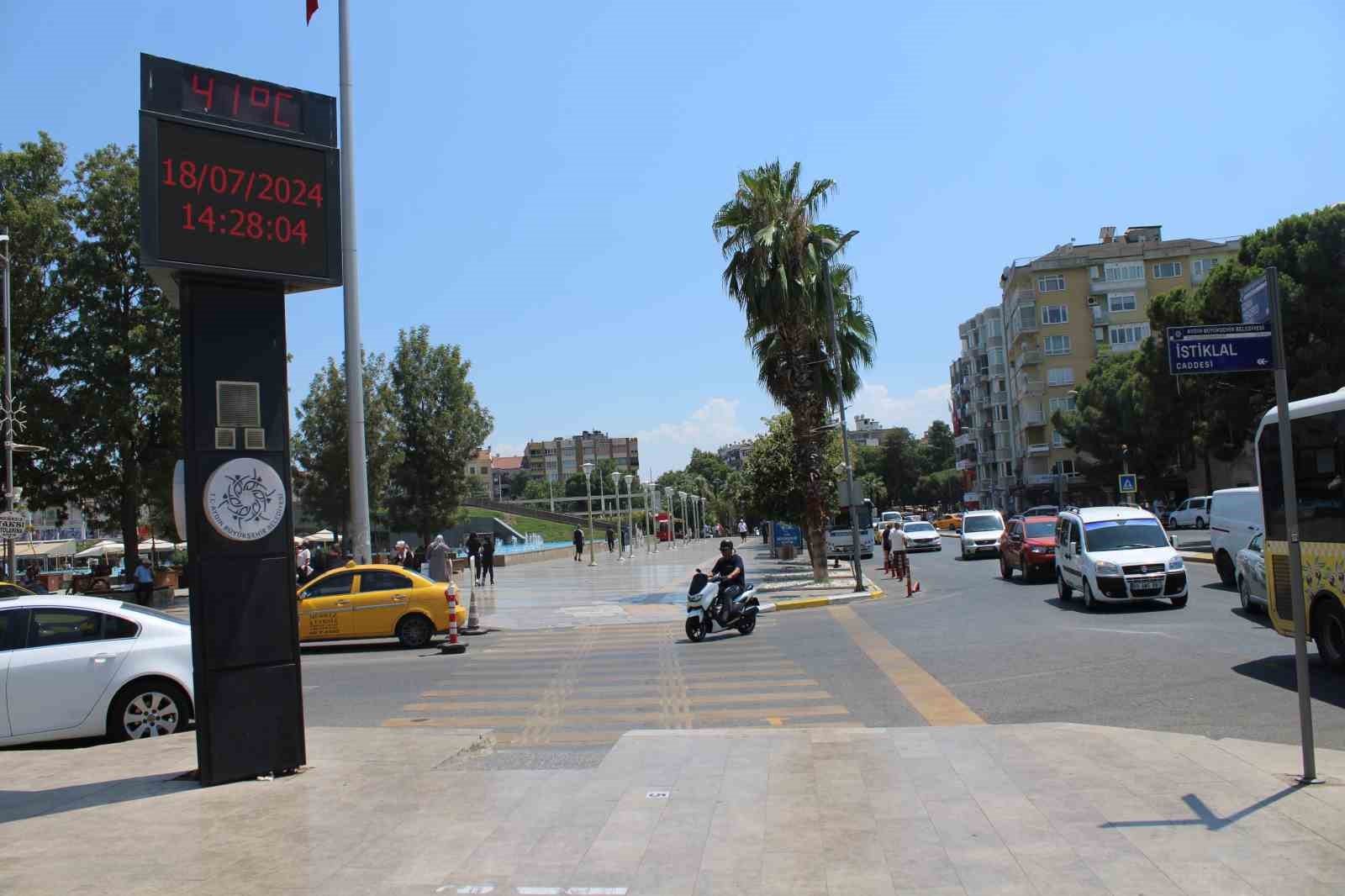 Aydın’da termometreler 41 derecede ter döktürdü
