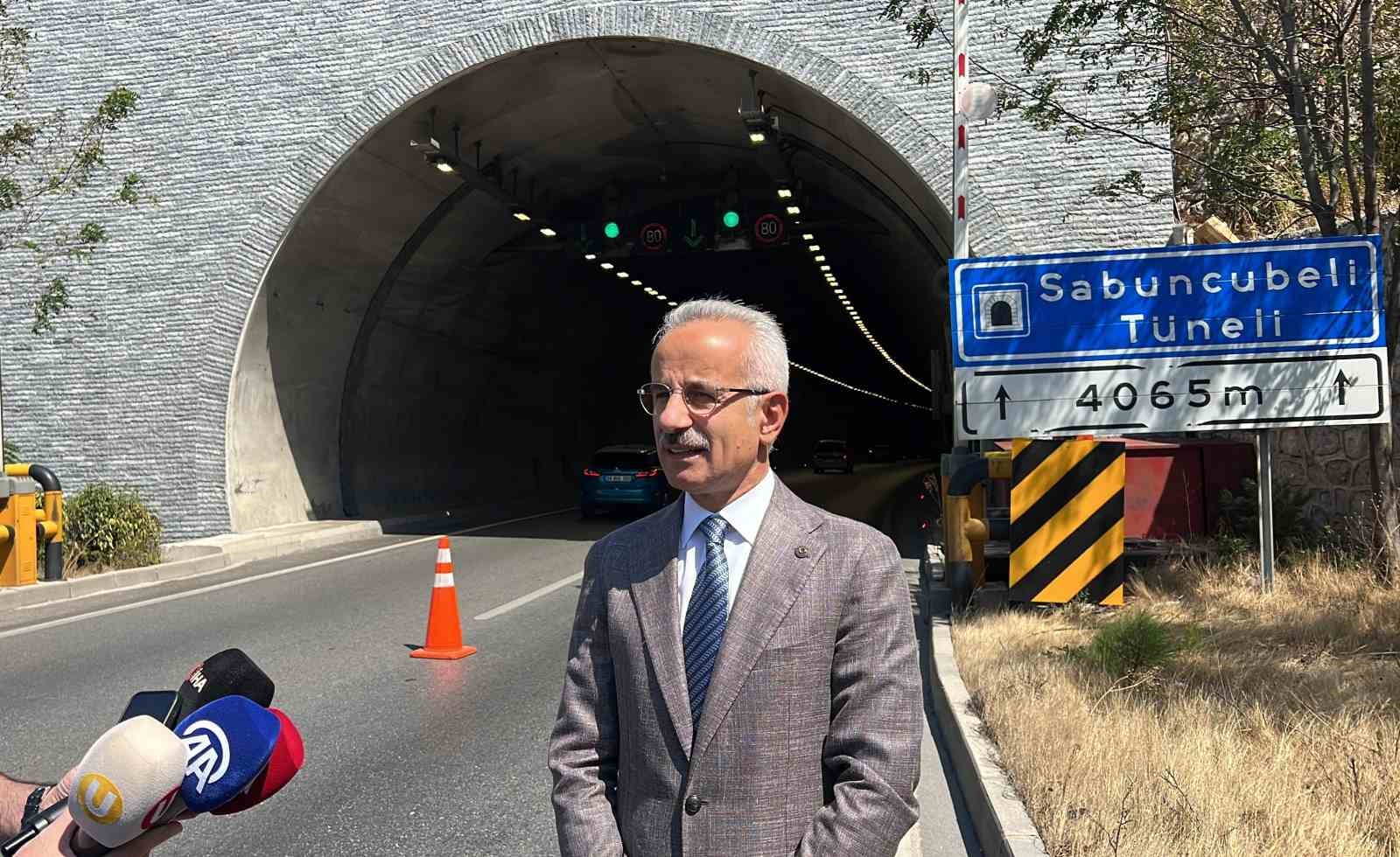 Sabuncubeli Tüneli’nden 6 yılda 91 milyon 416 bin araç geçti