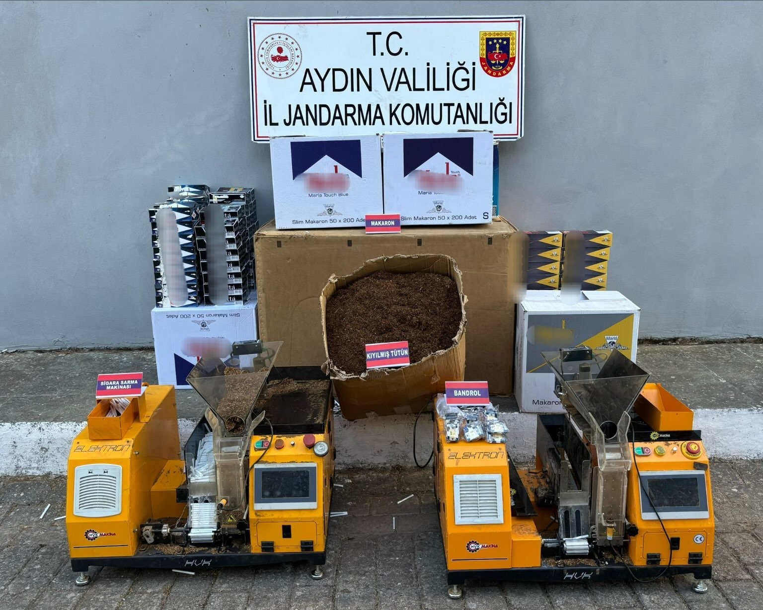 Germencik'te Büyük Kaçak Sigara Operasyonu: Milyonlarca Liralık Ele Geçirme