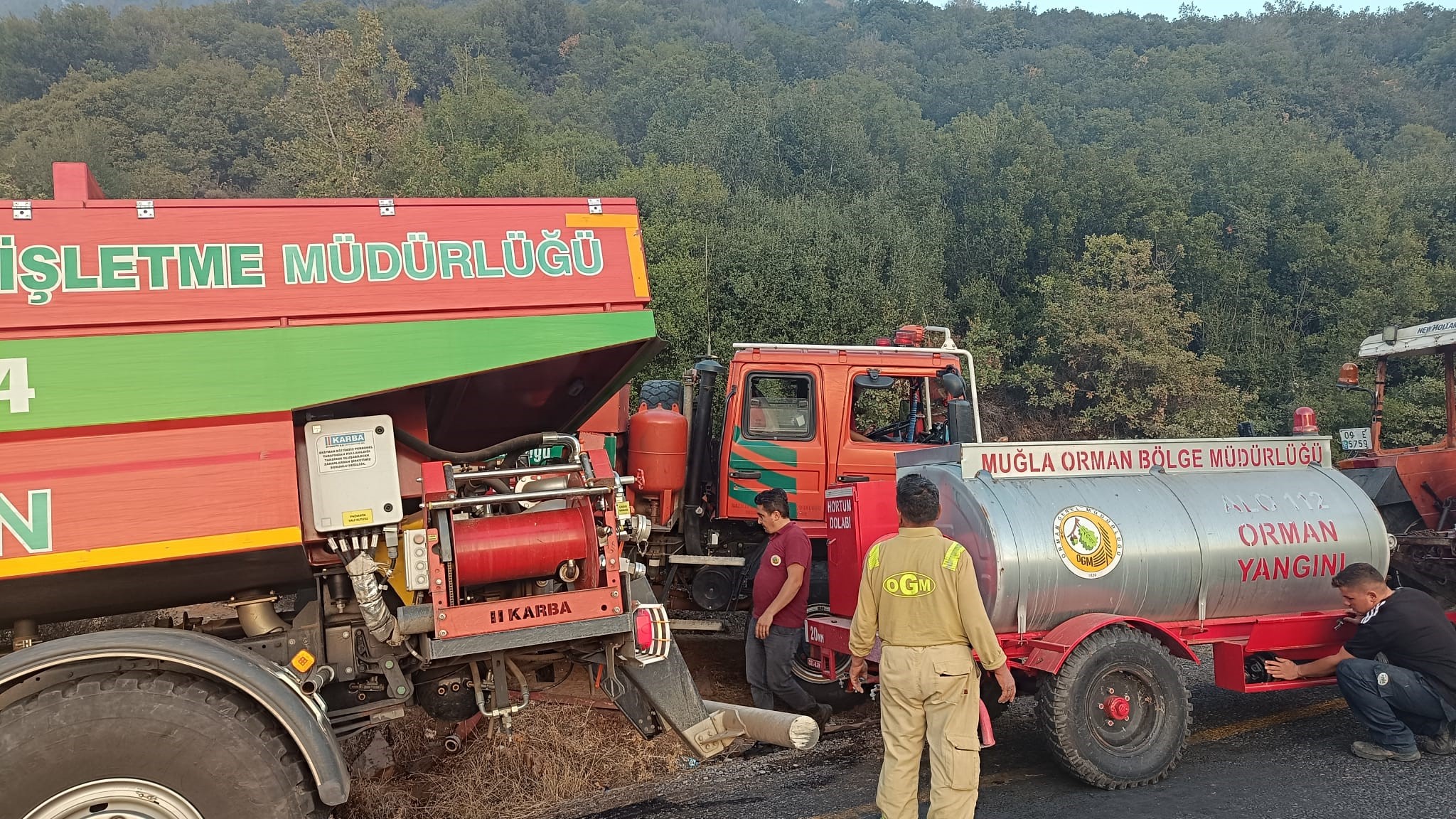 Bozdoğan yangınının önü kesildi