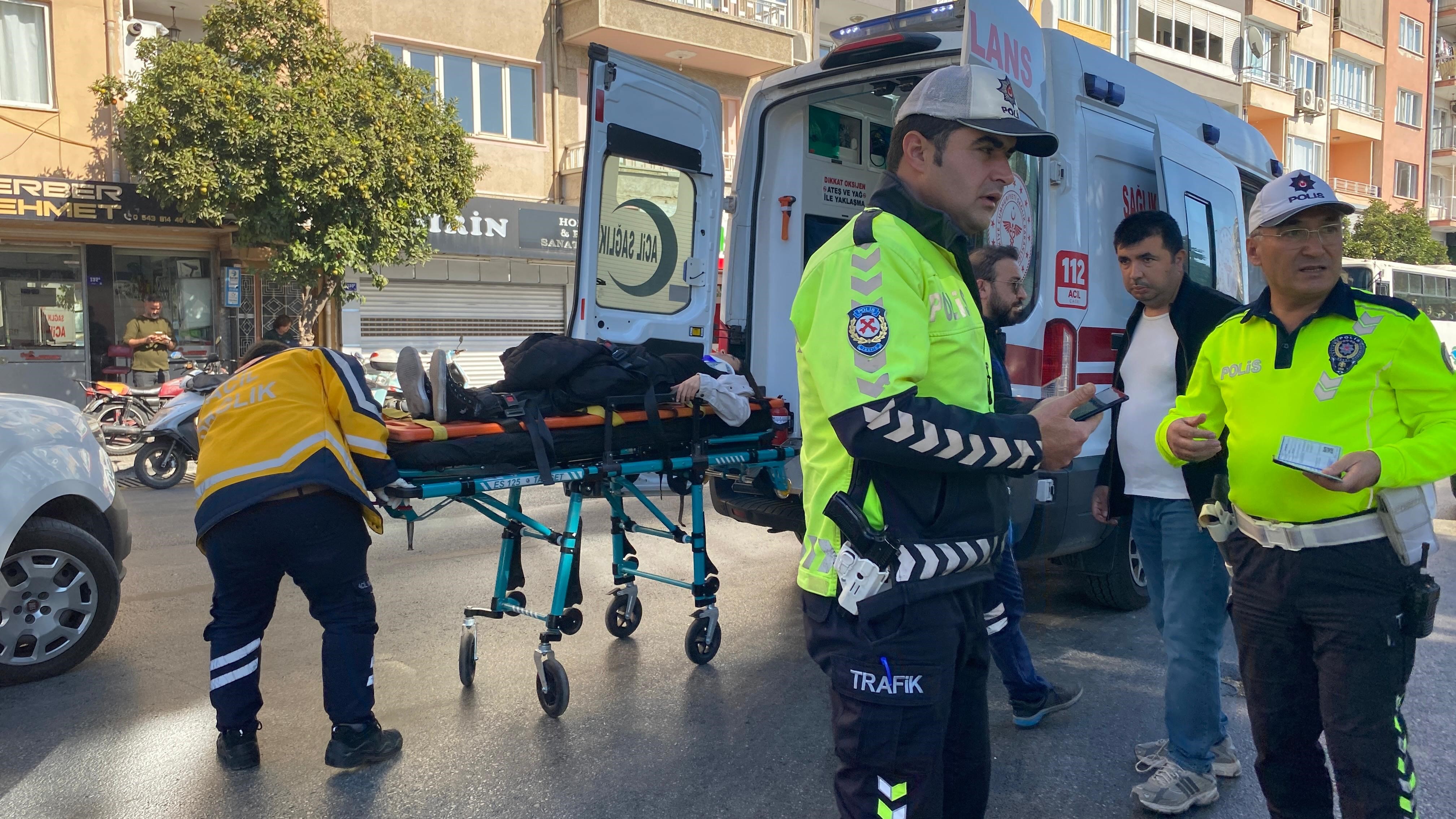 Otomobil ile elektrikli bisiklet çarpıştı: 1 yaralı