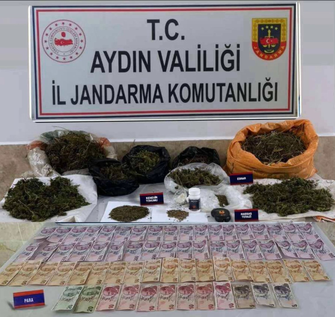 Aydın'da jandarma ekiplerinden uyuşturucu operasyonları: 33 gözaltı
