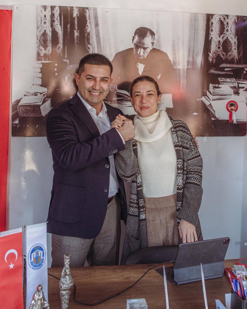 Başkan Ömer Günel’den Meryem Ana Evi otoparkı nöbetine destek ziyareti