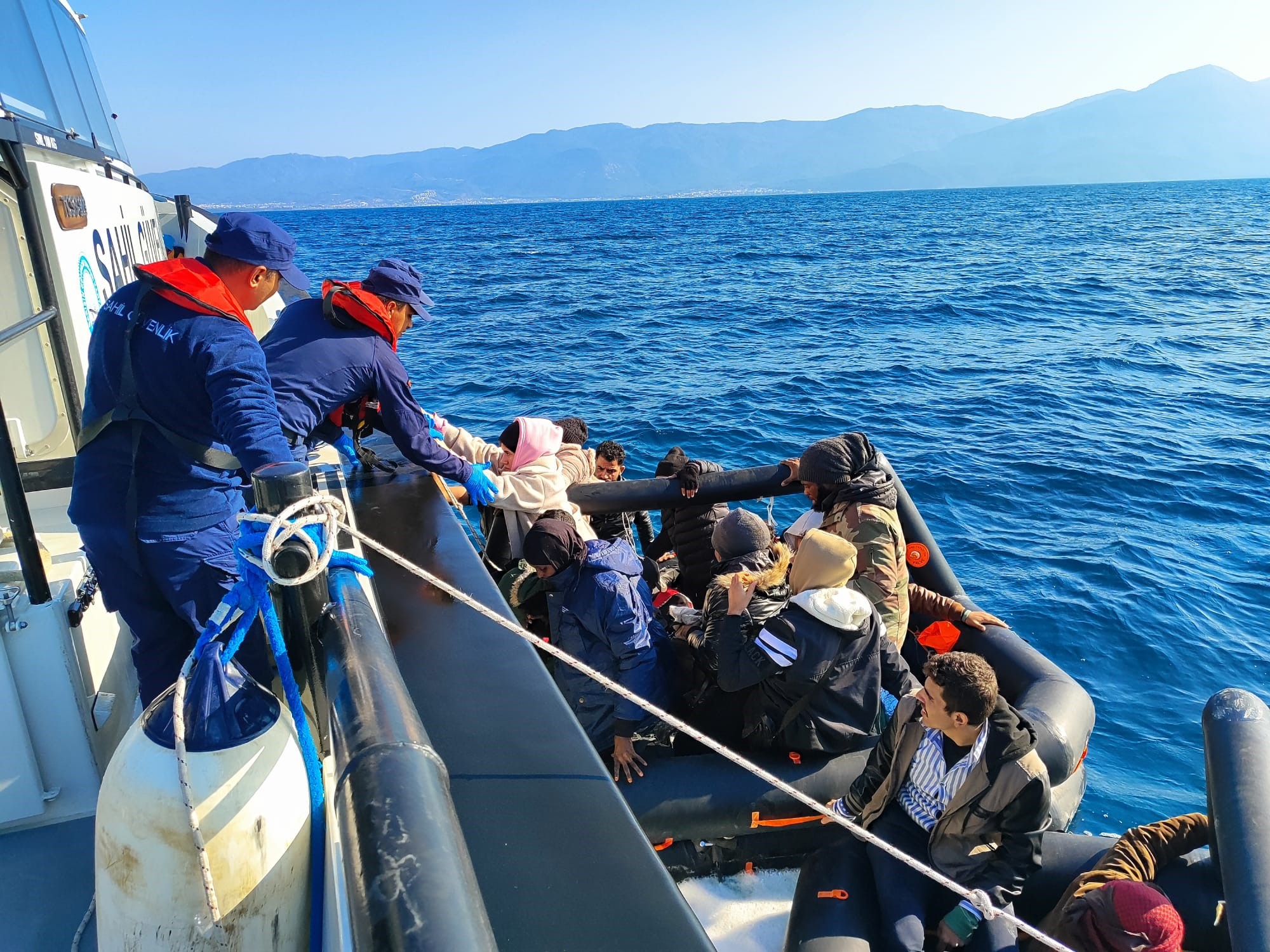 Aydın'da 1 ayda 267 düzensiz göçmen kurtarıldı