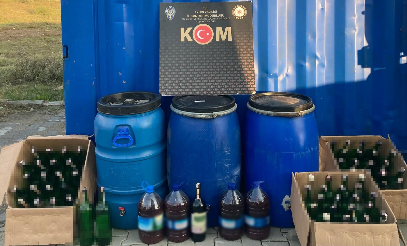 Kuşadası’nda sahte içki operasyonu