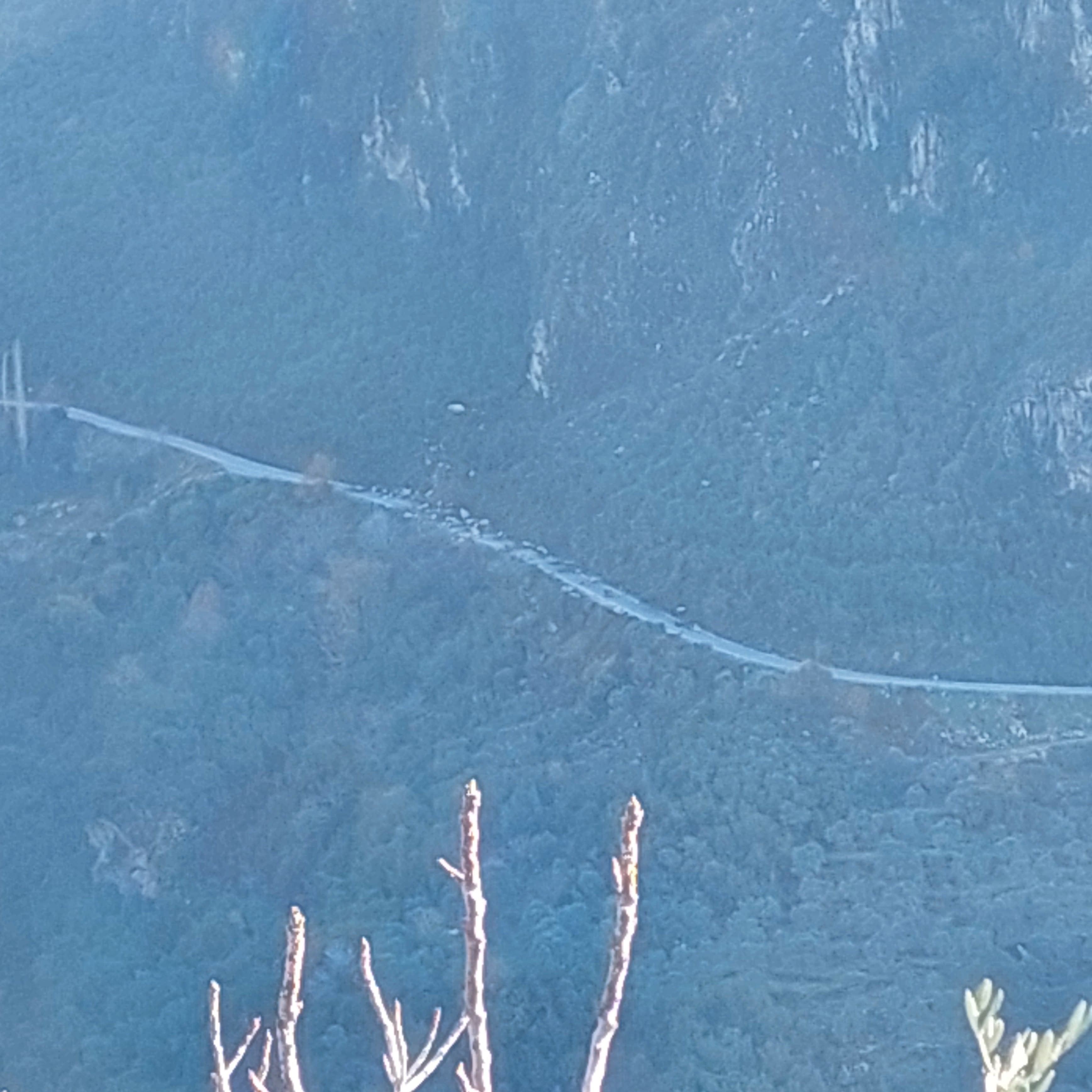 Köşk Ödemiş karayolunda heyelan