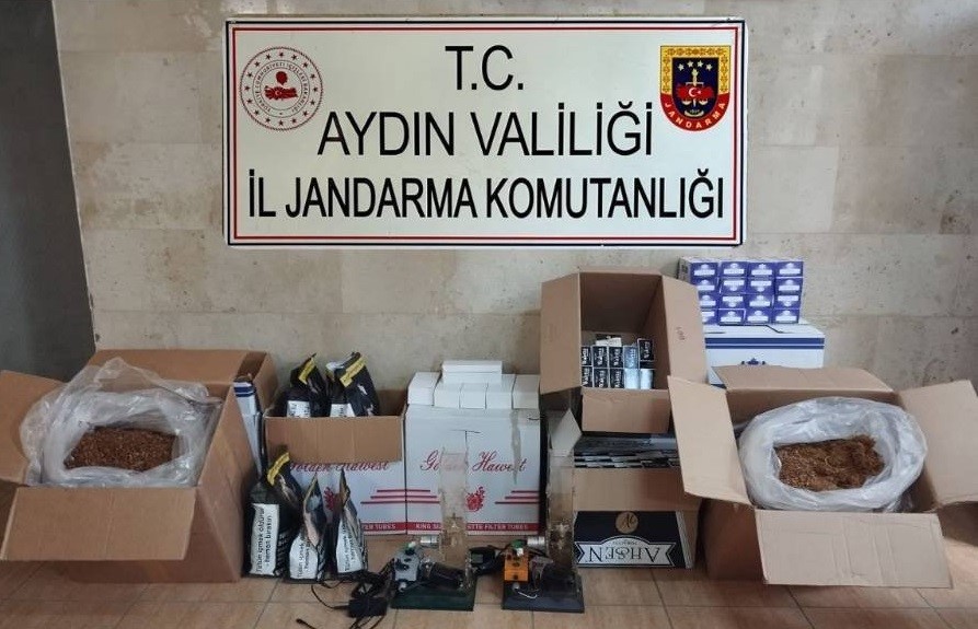 Germencik'te 25 kilo tütün ele geçirildi