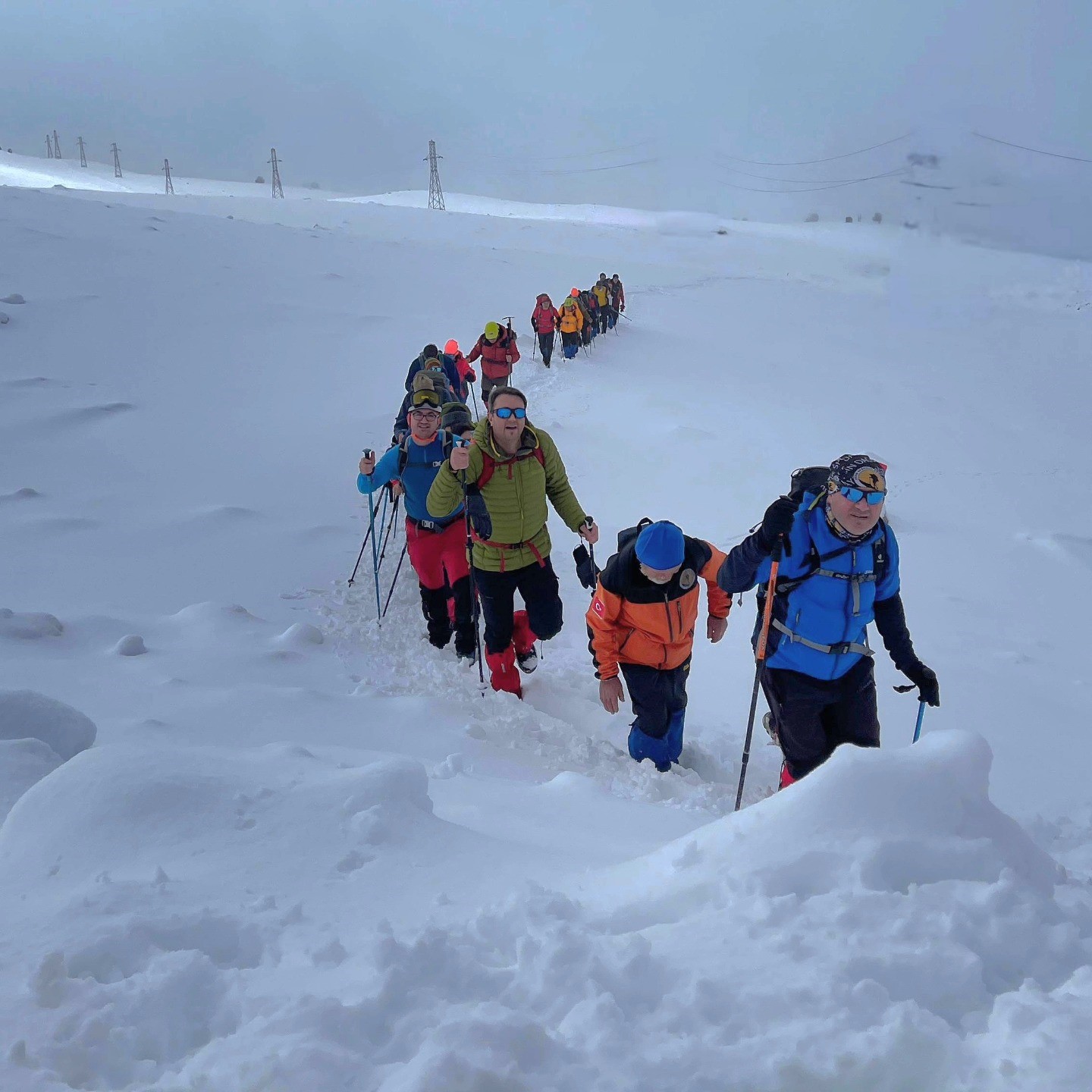 Aydınlı dağcılar Sarıkamış şehitleri için tırmandı