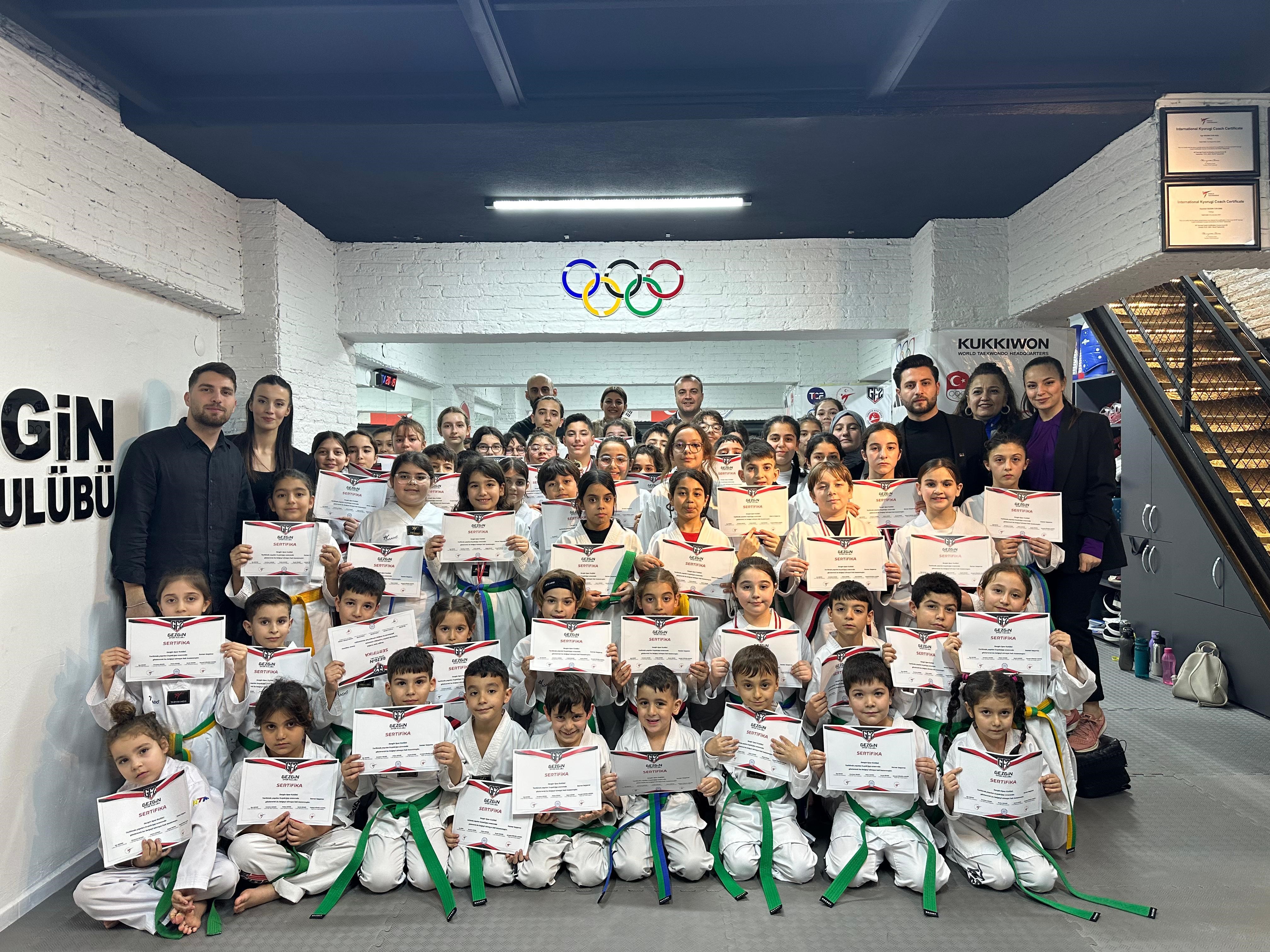 Aydın'da taekwondo dalında 2025 yılı birinci dönem kuşak sınavları yapıldı