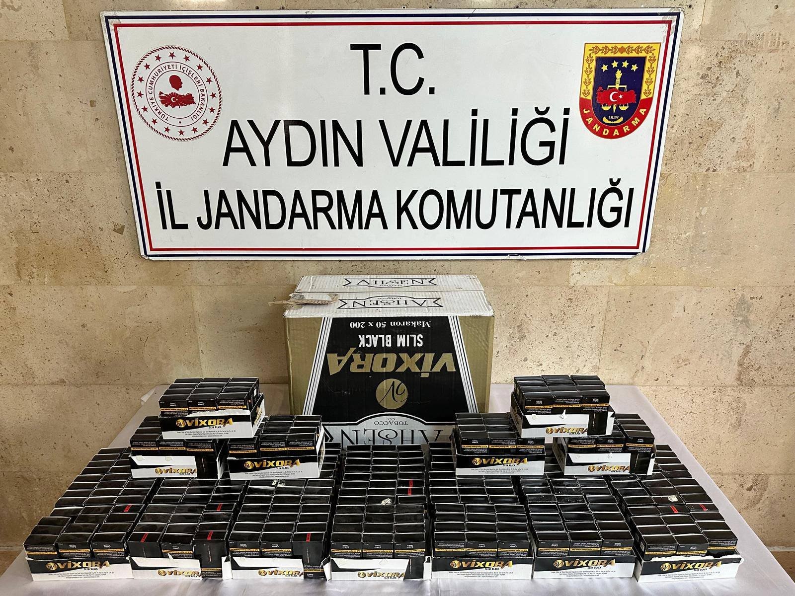 Jandarma ekiplerinden kaçak sigara operasyonu