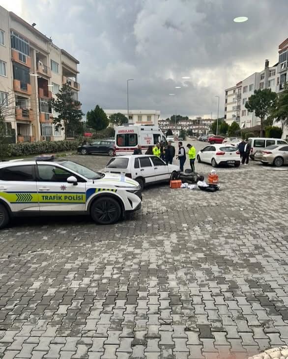 Trafik kazasında 1 kişi yaralandı
