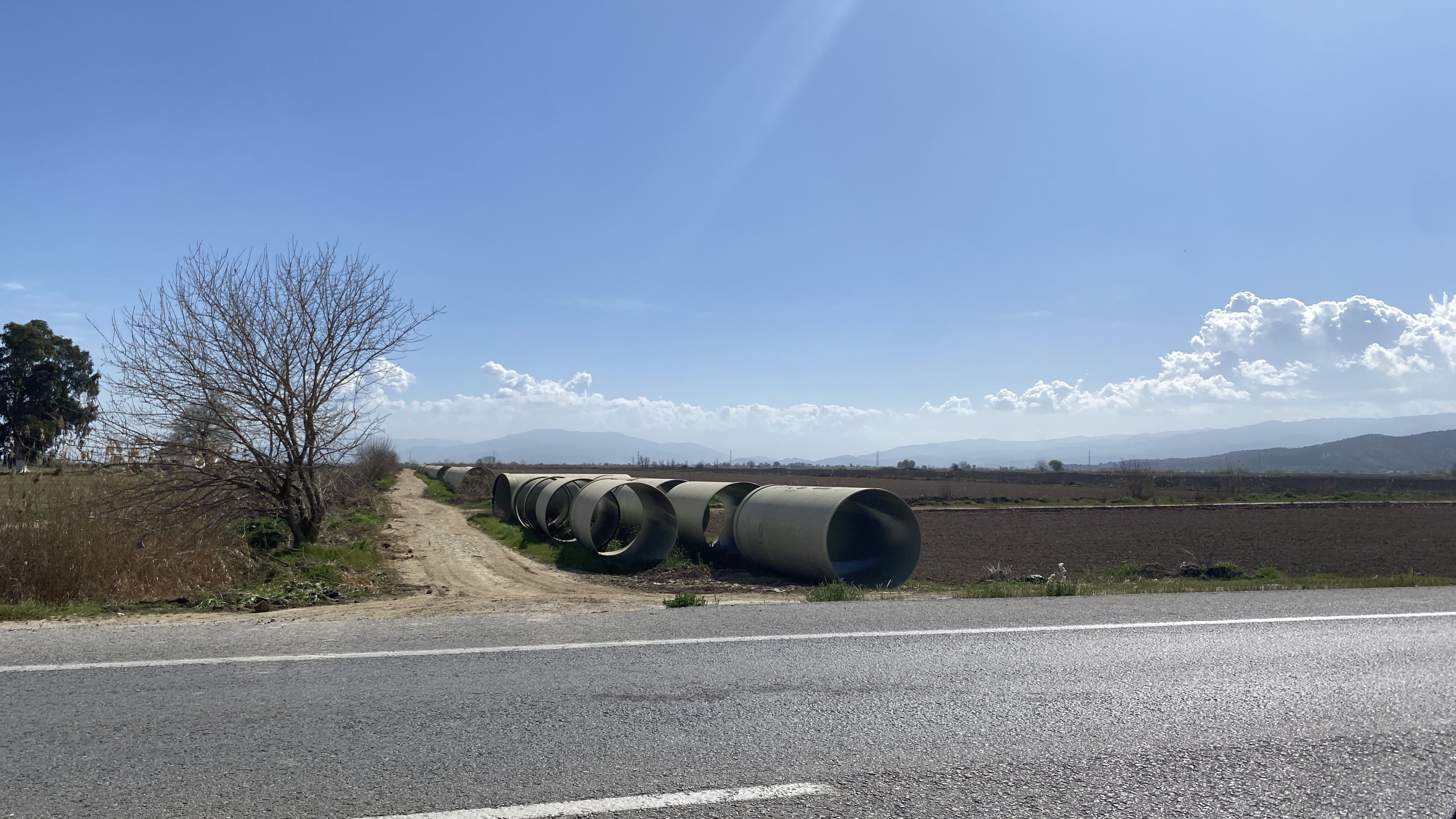 Aydın’da sulama inşaatında çalışmalar sürüyor