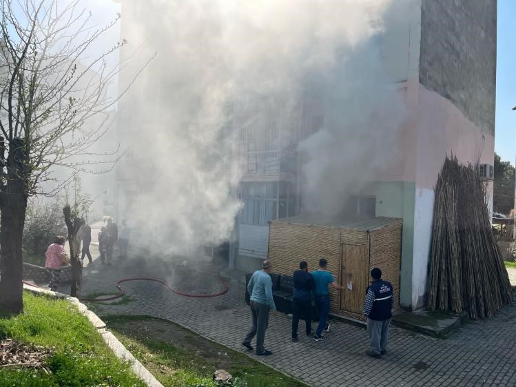 Aydın’da ev yangını