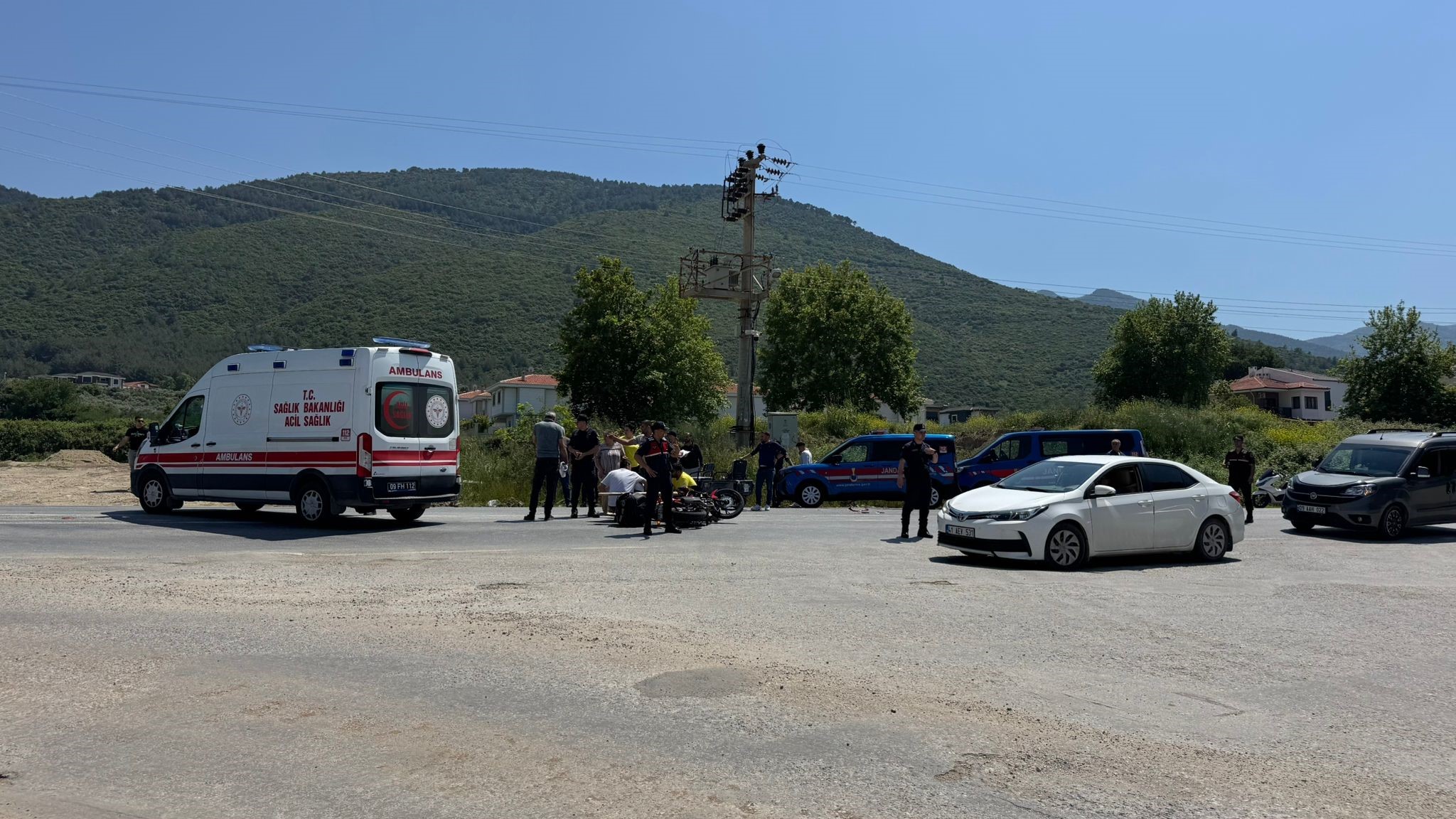 Motosiklet kazası: 2 yaralı