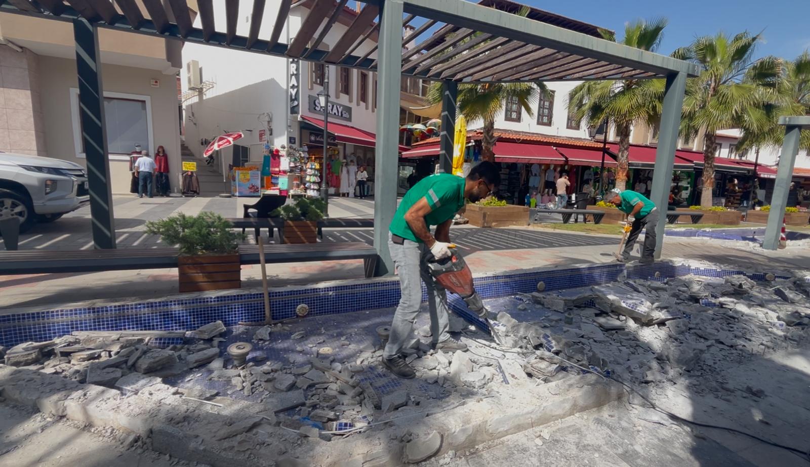 Turistik çarşılar sezonu yeni peyzaj tasarımı ile karşılayacak