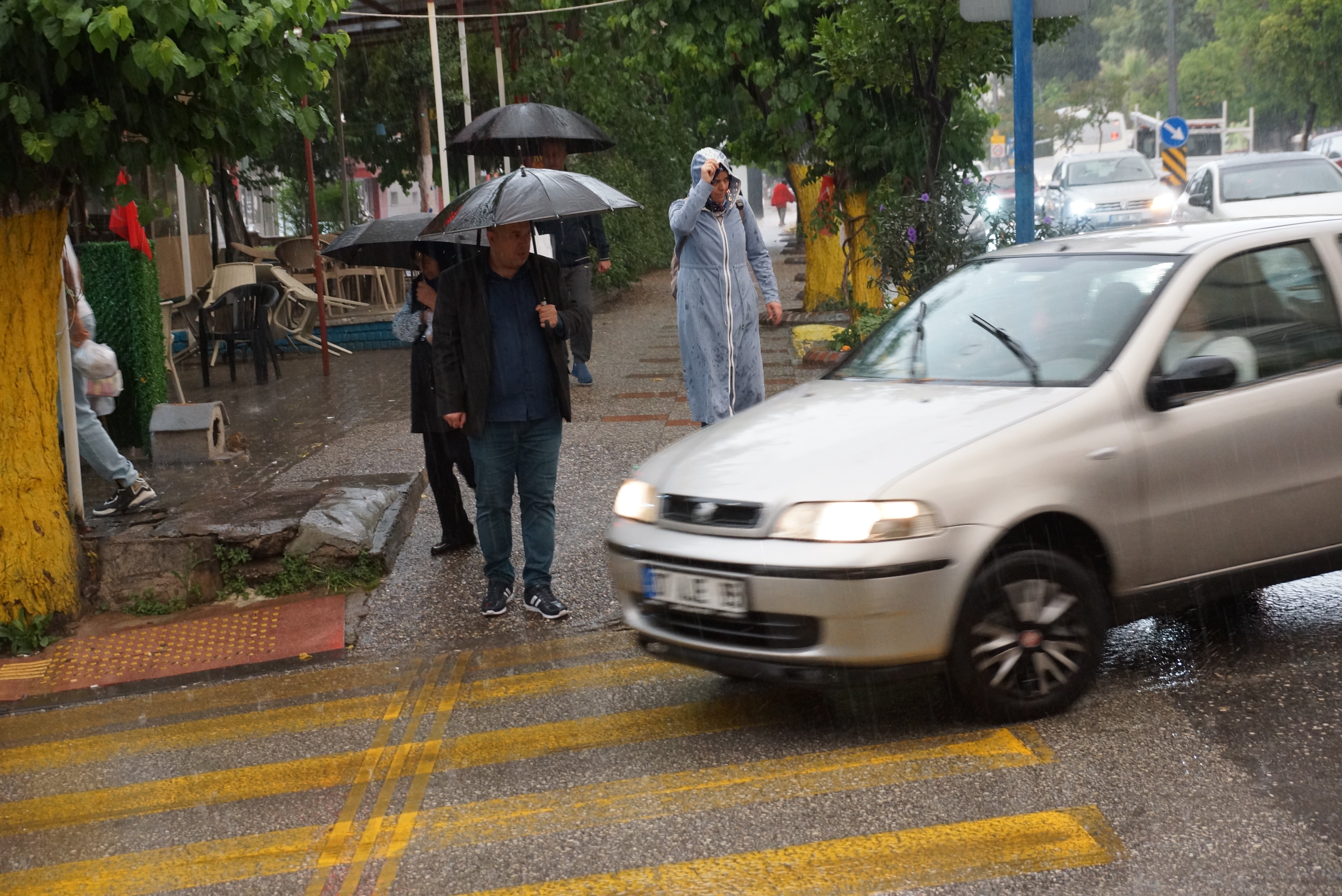 Aydın’da beklenen yağış geldi