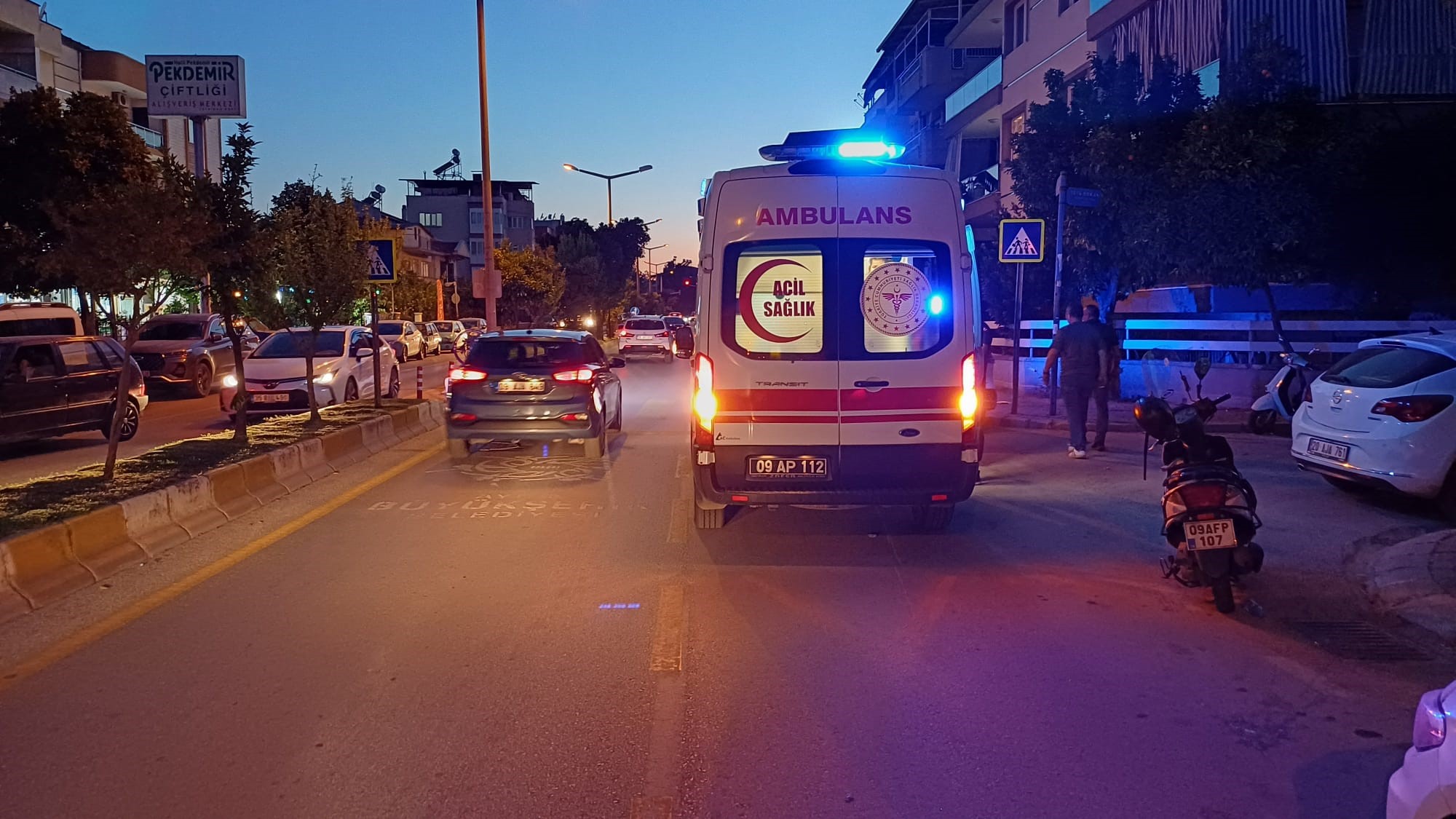 Yola fırlayan kedi kazaya neden oldu: 1 yaralı