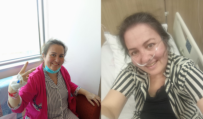 Akciğer nakli olan 41 yaşındaki kadın sağlığına kavuştu