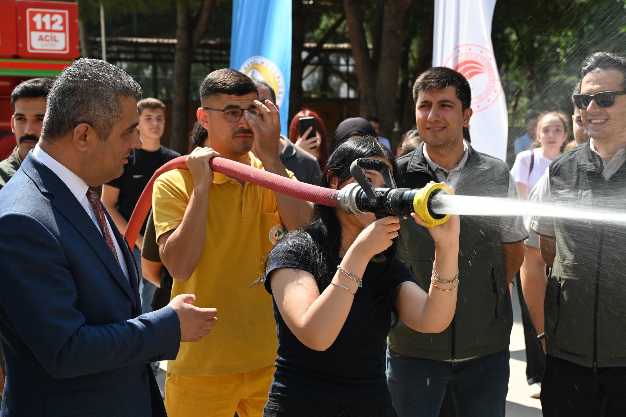 Aydın'da öğrencilere orman yangını eğitimi verildi