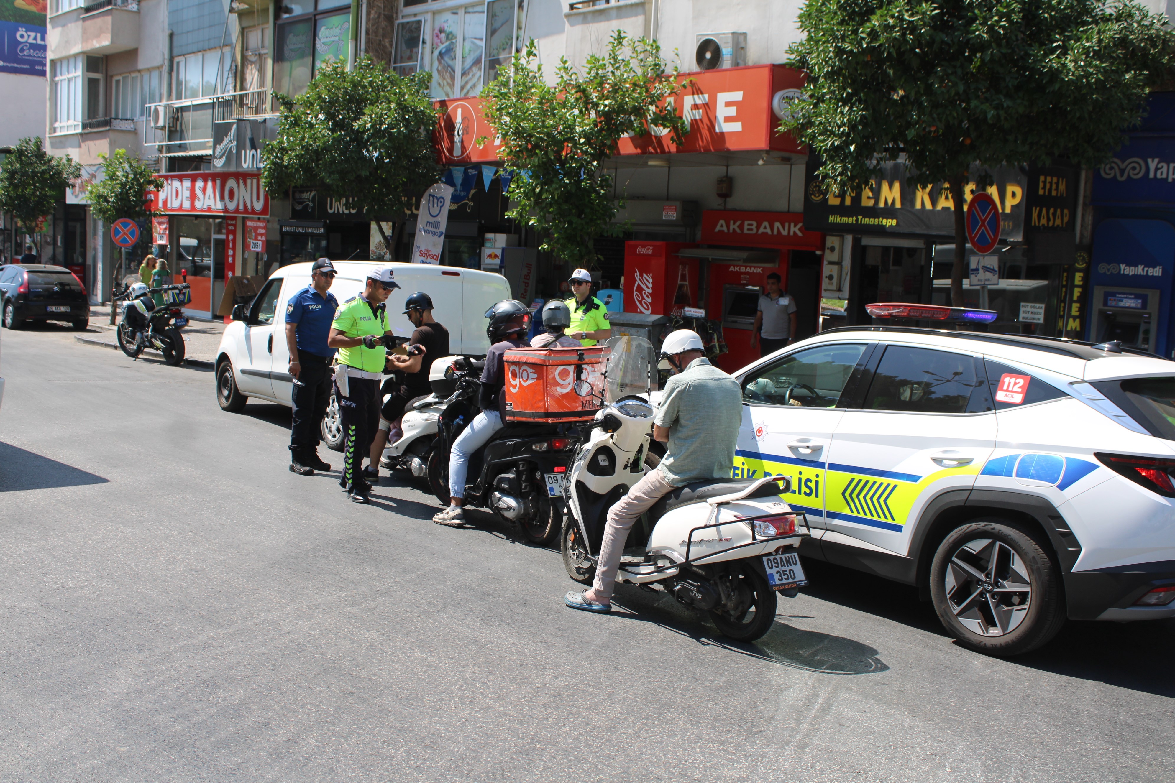 Aydın’da motosiklet sürücüleri denetlendi