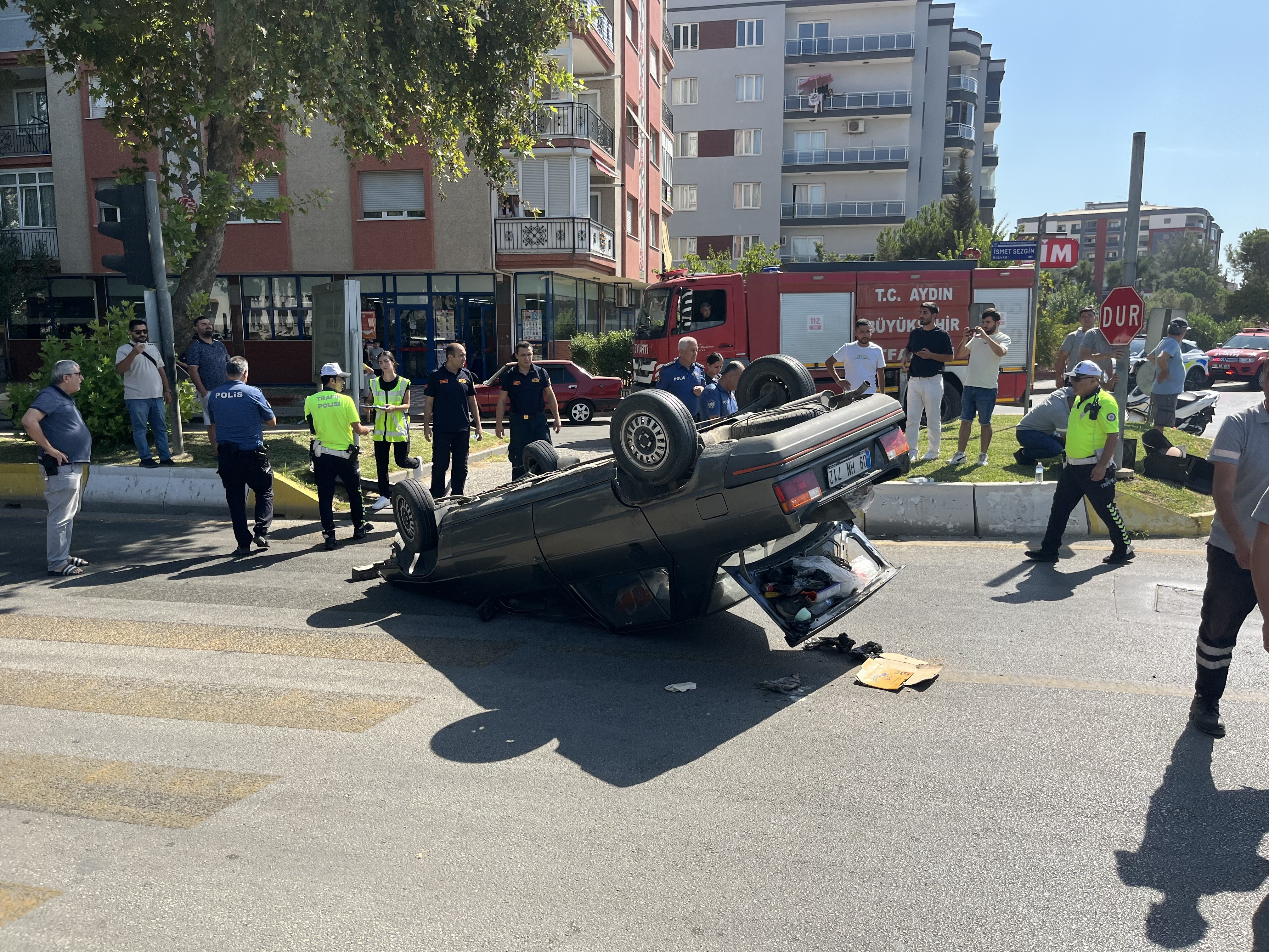 Aydın'daki kazanın görüntüleri kameraya yansıdı