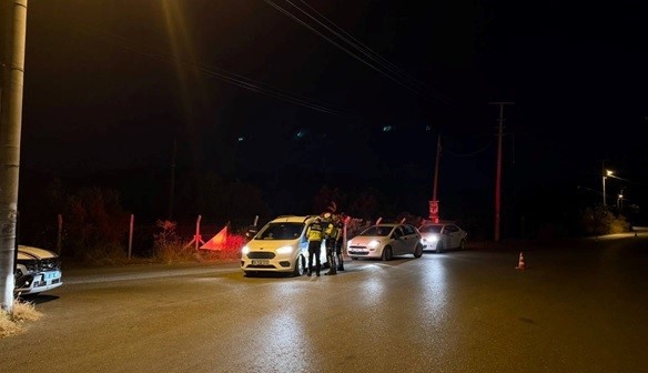 43 araç, 71 şahıs kontrol edildi