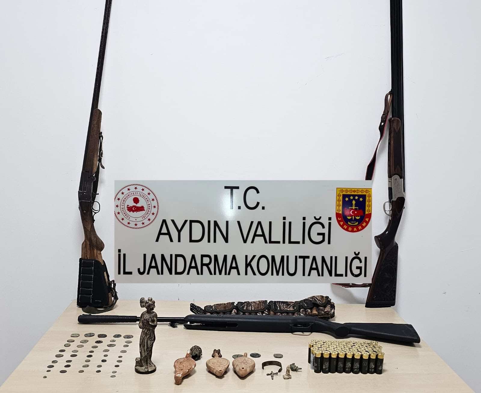 Aydın’da jandarmadan tarihi eser kaçakçılığı operasyonu