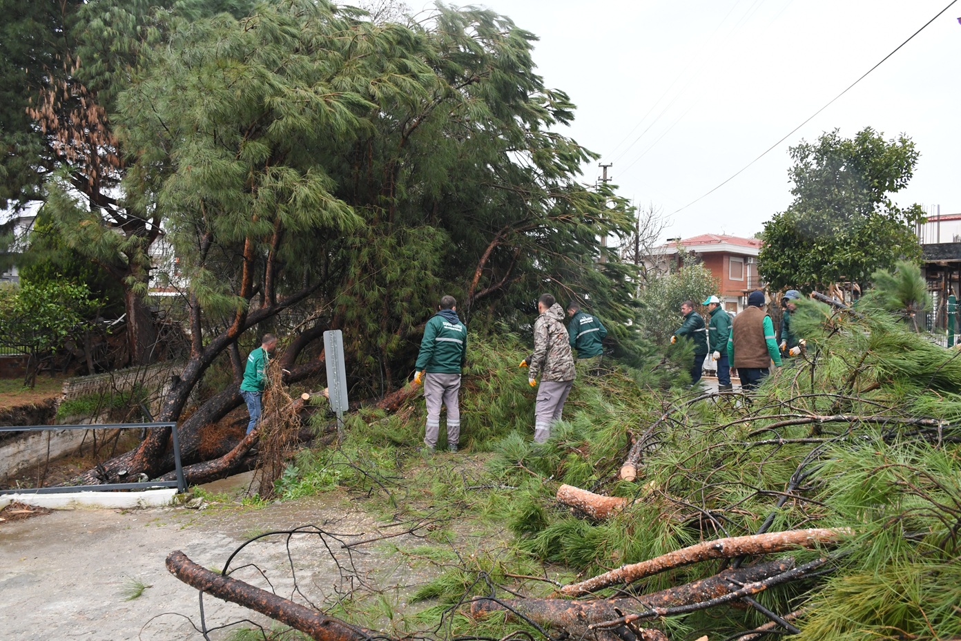 Kuşadası Belediyesi ekipleri olası bir facianın önüne geçti