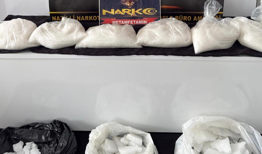 Nazilli'de 9 kilo 428 gram uyuşturucu ele geçirildi