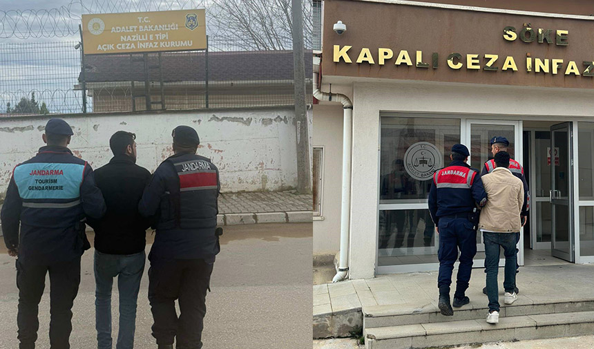 Aydın'da aranan 2 hükümlü yakalandı