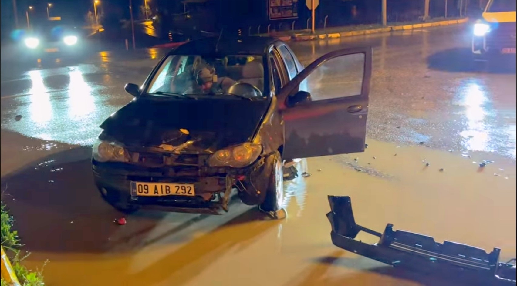 Trafik kazasında 1 yaralı