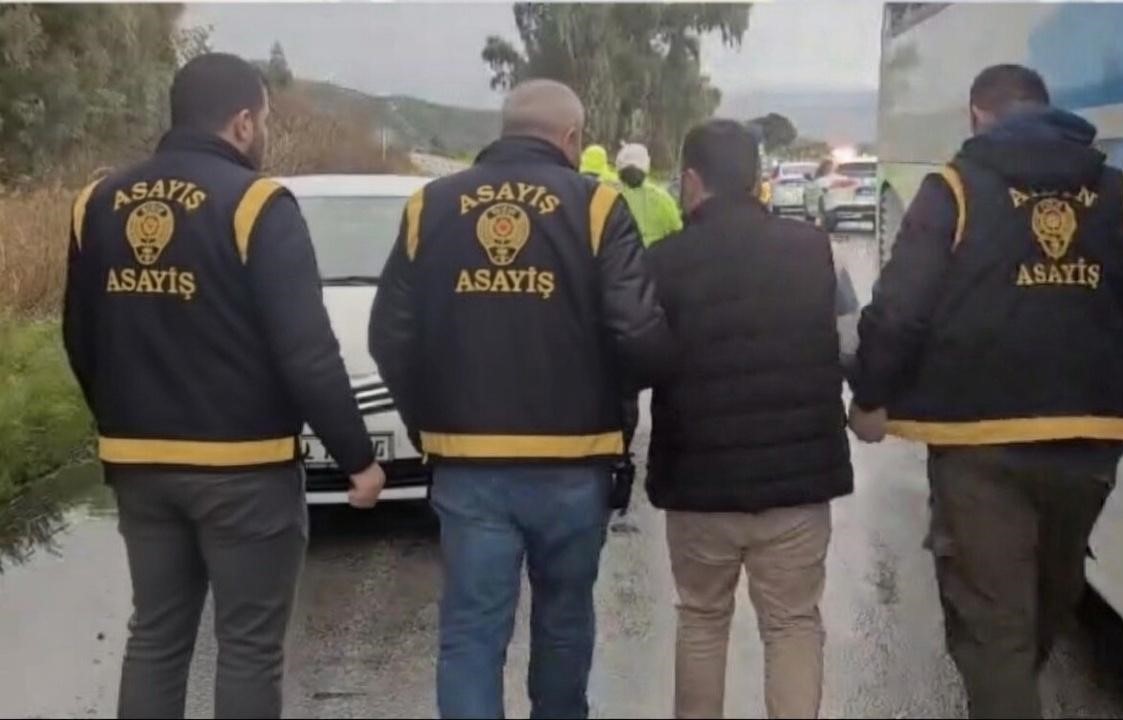 Aydın'a gelmek istedi otobüste yakalandı